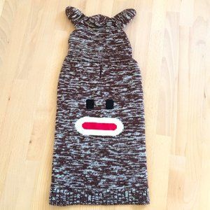 NEW FabDog Fab Dog RARE Sock Monkey Sweater Hoodie